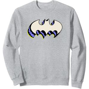 imageAmazon Essentials DC Comics Batman 3D Bat Logo SweatshirtHeather Grey