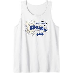 imageAmazon Essentials DC Comics Batman Comic Kaboom Ready for Action Tank TopWhite