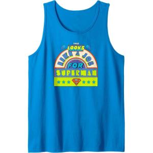 imageAmazon Essentials DC Comics This Looks Like a Job for Superman Tank TopSapphire Blue