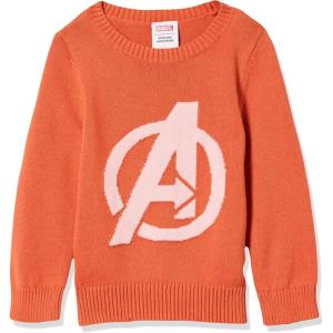 imageAmazon Essentials Disney  Marvel  Star Wars  Princess Girls and Toddlers Crewneck SweatersAvengers Logo  Girls