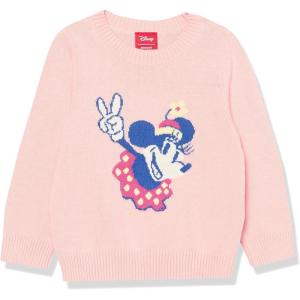 imageAmazon Essentials Disney  Marvel  Star Wars  Princess Girls and Toddlers Crewneck SweatersMinnie Peace  Girls