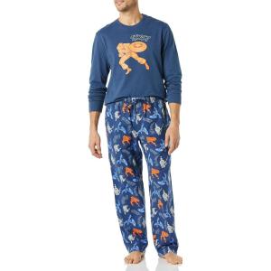 imageAmazon Essentials Disney  Marvel  Star Wars Mens Flannel Pajama Sleep SetsMarvel Captain America