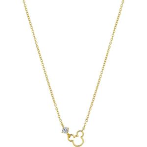 imageAmazon Essentials Disney Plated Cubic Zirconia Mickey Mouse Necklace