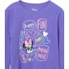 imageAmazon Essentials Disney  Marvel  Star Wars  Frozen Girls and Toddlers LongSleeve Thermal TShirts Pack of 2PurpleMinnie