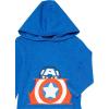 imageAmazon Essentials Disney  Marvel  Star Wars Boys and Toddlers Lightweight Hooded LongSleeve TShirts Pack of 2Marvel Captain America
