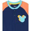 imageAmazon Essentials Disney  Marvel  Star Wars Boys and Toddlers LongSleeve Henley TShirts Pack of 2Mickey Jumble