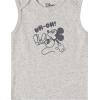 imageAmazon Essentials Disney  Marvel  Star Wars Unisex Babies Sleeveless Bodysuits Pack of 6Mickey Expressions