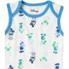 imageAmazon Essentials Disney  Marvel  Star Wars Unisex Babies Sleeveless Bodysuits Pack of 6Mickey Oh Boy