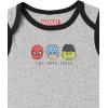 imageAmazon Essentials Disney  Marvel  Star Wars Unisex Babies Sleeveless Bodysuits Pack of 6Multicolor Marvel Friends