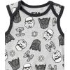 imageAmazon Essentials Disney  Marvel  Star Wars Unisex Babies Sleeveless Bodysuits Pack of 6Star Wars Tiny Trooper