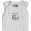 imageAmazon Essentials Disney  Marvel  Star Wars Unisex Babies Sleeveless Bodysuits Pack of 6Star Wars Tiny Trooper