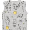 imageAmazon Essentials Disney  Marvel  Star Wars Unisex Babies Sleeveless Bodysuits Pack of 6Winnie the Pooh Oh Bother