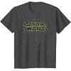 imageAmazon Essentials Mens Bright Yellow Doodle Logo TShirt Dark Grey SmallDark Heather Grey