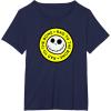 imageAmazon Essentials Mens Nightmare Before Christmas Jack Circle Rad To The Bone TShirt Black Graphic Print SmallNavy Blue