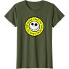 imageAmazon Essentials Mens Nightmare Before Christmas Jack Circle Rad To The Bone TShirt Black Graphic Print SmallOlive Green