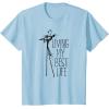 imageAmazon Essentials Mens Nightmare Before Christmas Jack Living My Best Life Graphic TShirt White SmallBaby Blue