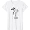 imageAmazon Essentials Mens Nightmare Before Christmas Jack Living My Best Life Graphic TShirt White SmallWhite