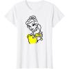 imageAmazon Essentials Mens Princess Belle Linework Portrait TShirt White SmallWhite