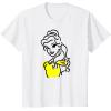 imageAmazon Essentials Mens Princess Belle Linework Portrait TShirt White SmallWhite