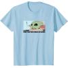imageAmazon Essentials Mens The Mandalorian Sad Grogu Wants Snacks TShirt Grey SmallBaby Blue