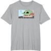 imageAmazon Essentials Mens The Mandalorian Sad Grogu Wants Snacks TShirt Grey SmallHeather Grey