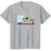 imageAmazon Essentials Mens The Mandalorian Sad Grogu Wants Snacks TShirt Grey SmallHeather Grey