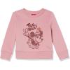 imageAmazon Essentials Disney  Marvel  Star Wars  Princess Girls and Toddlers Fleece Pullover Crew SweatshirtMinnie Peace  Girls