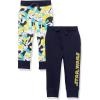 imageAmazon Essentials Disney  Marvel  Star Wars Boys and Toddlers Fleece Jogger Sweatpants Pack of 2Star Wars LogoCamo