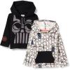 imageAmazon Essentials Disney  Marvel  Star Wars Boys and Toddlers Lightweight Hooded LongSleeve TShirts Pack of 2Star Wars Vader