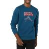 imageAmazon Essentials Disney  Marvel  Star Wars Mens Fleece Crewneck SweatshirtMarvel Black Panther