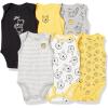 imageAmazon Essentials Disney  Marvel  Star Wars Unisex Babies Sleeveless Bodysuits Pack of 6Winnie the Pooh Oh Bother