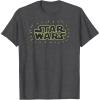 imageAmazon Essentials Mens Bright Yellow Doodle Logo TShirt Dark Grey SmallDark Heather Grey