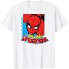 imageAmazon Essentials Mens MARVEL THE AMAZING SPIDERMAN LOGO PORTRAIT TShirt White SmallWhite
