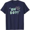 imageAmazon Essentials Mens Mickey Oh Boy TShirt Black SmallNavy Blue
