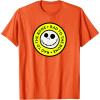 imageAmazon Essentials Mens Nightmare Before Christmas Jack Circle Rad To The Bone TShirt Black Graphic Print SmallOrange