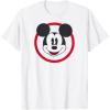 imageAmazon Essentials Mens Smiling Mickey in Red Circle TShirt White SmallWhite