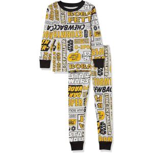 imageAmazon Essentials Boys and Toddlers Flannel Pajama Sleep Sets  Discontinued ColorsYellow  Star Wars Comic  Kids