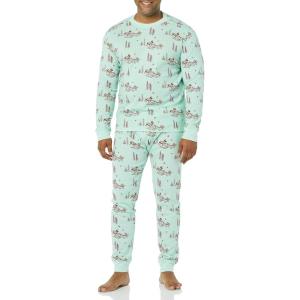 imageAmazon Essentials Disney  Marvel  Star Wars Mens SnugFit Pajama Sleep SetsMickey Winter  Mens Snugfit