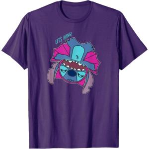 imageAmazon Essentials Stitch Halloween Bat Costume Lets Hang TShirtPurple
