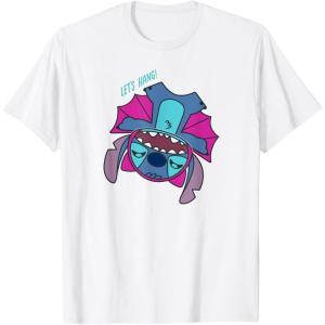 imageAmazon Essentials Stitch Halloween Bat Costume Lets Hang TShirtWhite