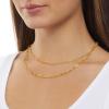 imageAmazon Essentials 14K Gold Plated Layered 2 Row Chain NecklaceYellow Gold