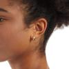 imageAmazon Essentials 14K Gold or Sterling Silver Plated Teardrop Huggie Hoop 12mmYellow Gold
