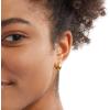 imageAmazon Essentials 14K Gold or Sterling Silver Plated Teardrop Huggie Hoop 12mmYellow Gold