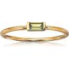 imageAmazon Essentials 18K Yellow Gold Plated Sterling Silver Cubic Zirconia Fashion Stackable Ring previously Amazon CollectionPeridot August
