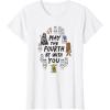 imageAmazon Essentials Boys May the Fourth Be With You Doodle Characters TShirt White SmallWhite