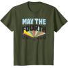 imageAmazon Essentials Boys May the Fourth Be With You Multi Color TShirt Blue SmallOlive Green
