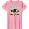 imageAmazon Essentials Boys May the Fourth Be With You Multi Color TShirt Blue SmallPink