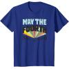 imageAmazon Essentials Boys May the Fourth Be With You Multi Color TShirt Blue SmallRoyal Blue
