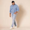 imageAmazon Essentials Mens Pullover Sweatshirt Hoodie Big ampamp Tall Options AvailableIce Blue