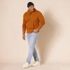 imageAmazon Essentials Mens Pullover Sweatshirt Hoodie Big ampamp Tall Options AvailableRust Orange